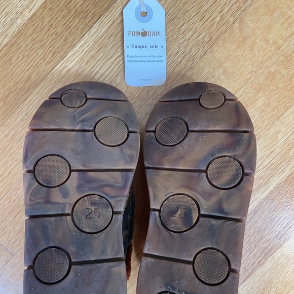 Pom D'Api Camo/Orange High Top Runners, size EU 25/US 8.5 - Picture 4 of 4